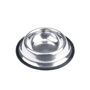 Pair of stainless pet bowls